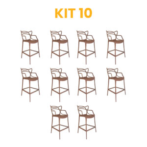 Kit 10 - Banqueta Allegra Fendi