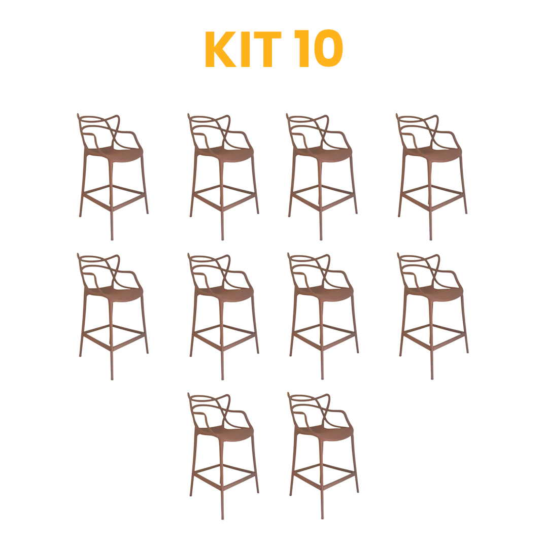 Kit 10 - Banqueta Allegra Fendi