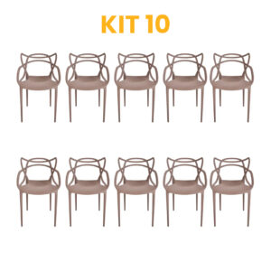 Kit - 10 Cadeiras Allegra Fendi