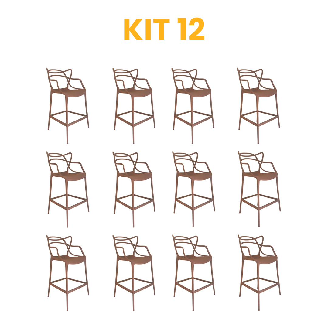 Kit 12 - Banqueta Allegra Fendi