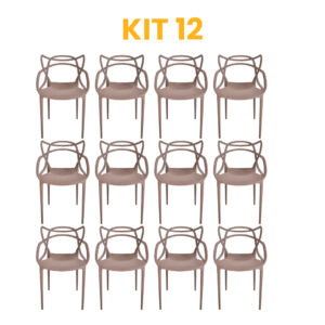 Kit - 12 Cadeiras Allegra Fendi