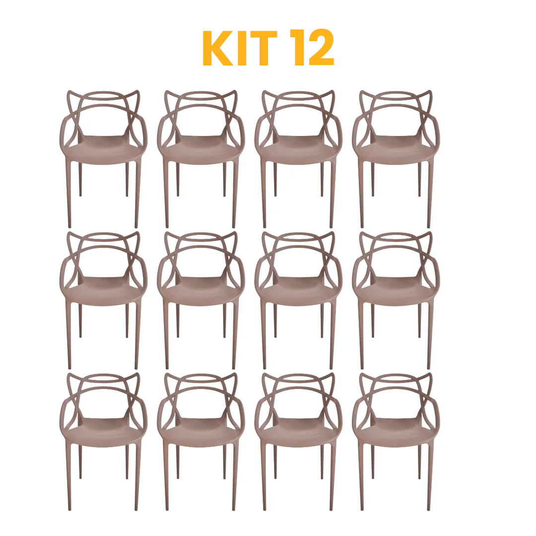 Kit - 12 Cadeiras Allegra Fendi