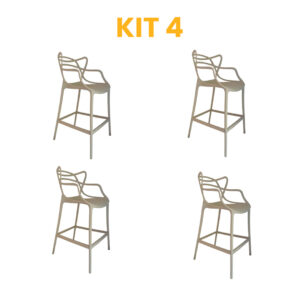 Kit 4 - Banqueta Allegra Nude