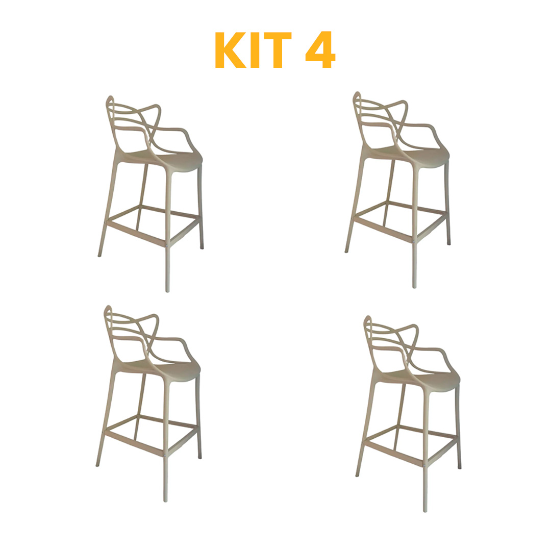 Kit 4 - Banqueta Allegra Nude