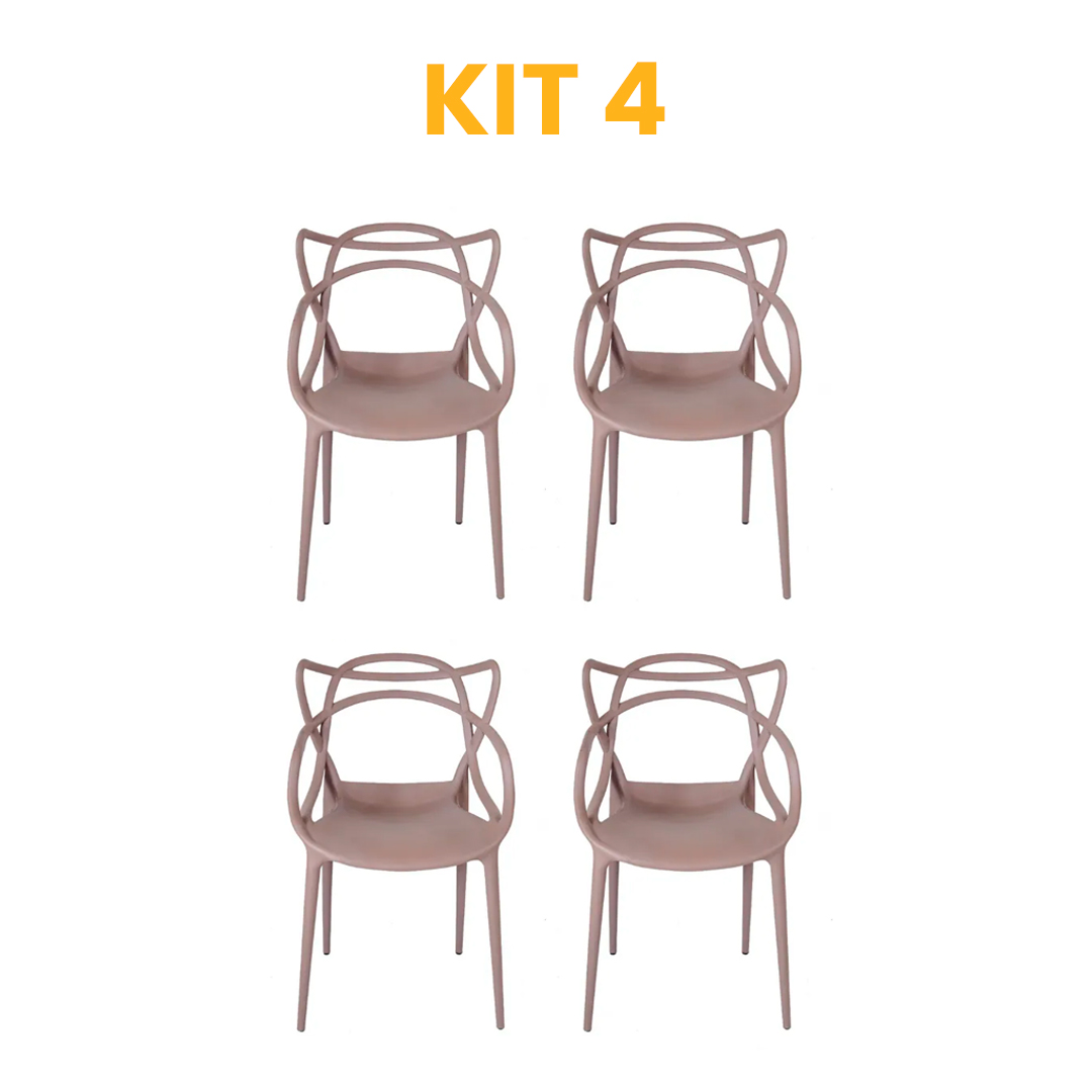 Kit - 4 Cadeiras Allegra Fendi