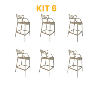 Kit 6 - Banqueta Allegra Nude