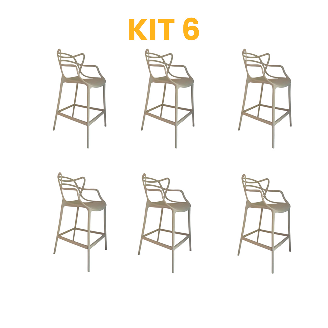 Kit 6 - Banqueta Allegra Nude