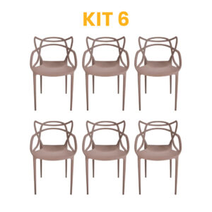 Kit - 6 Cadeiras Allegra Fendi