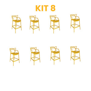 Kit 8 - Banqueta Allegra Amarela