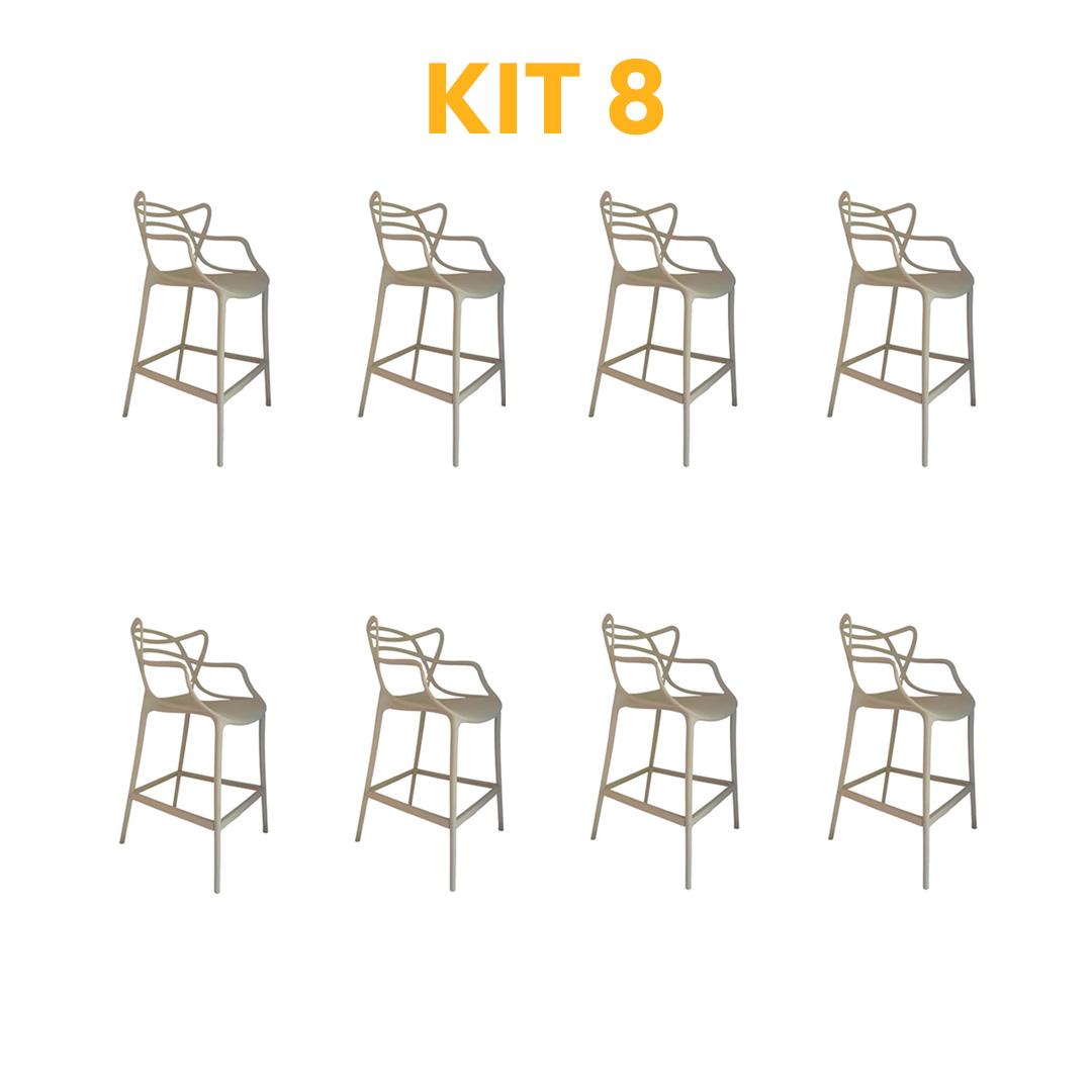 Kit 8 - Banqueta Allegra Nude