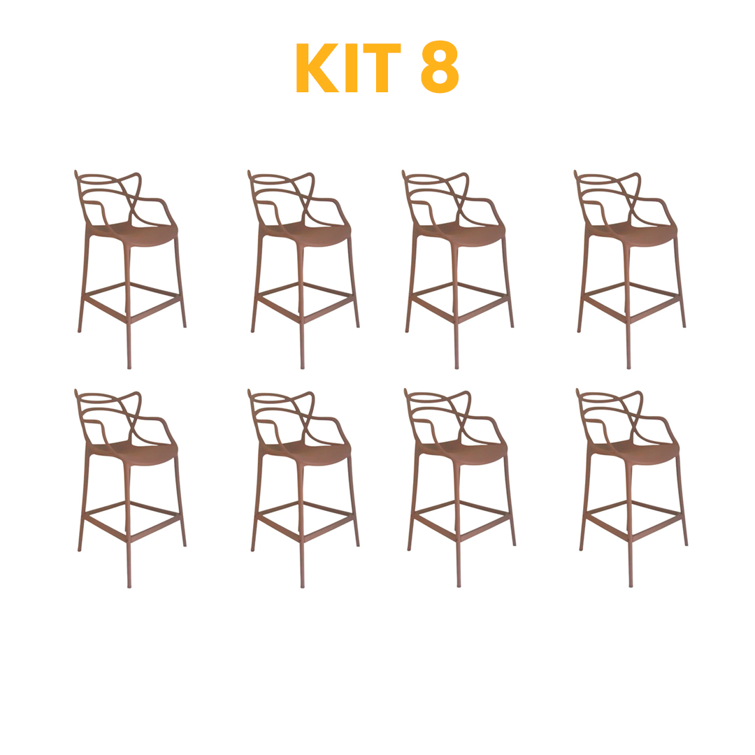 Kit 8 - Banqueta Allegra Fendi