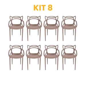 Kit - 8 Cadeiras Allegra Fendi