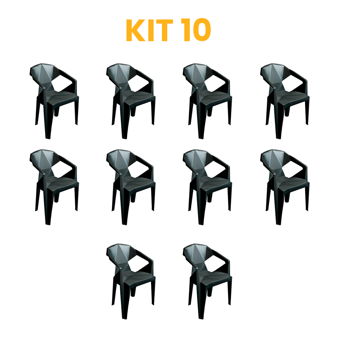 Kit - 10 Poltronas Retrô