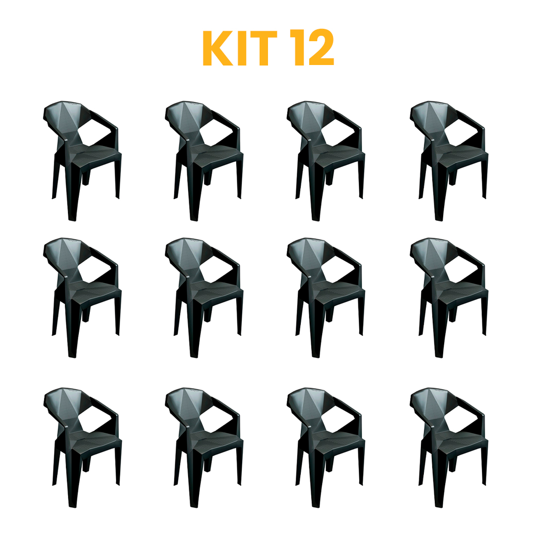 Kit - 12 Poltronas Retrô