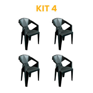 Kit - 4 Poltronas Retrô
