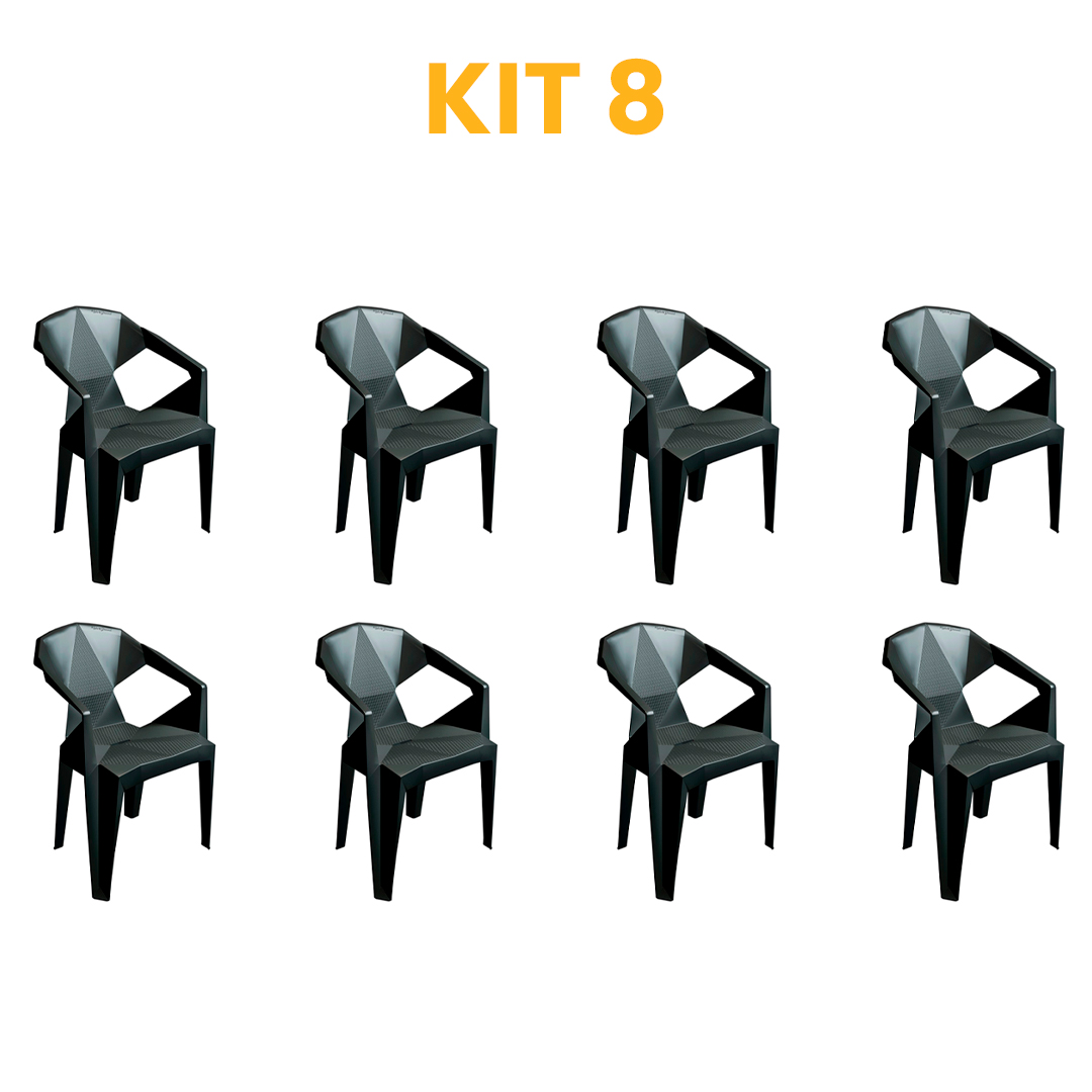 Kit - 8 Poltronas Retrô