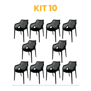 Kit - 10 Cadeiras Suits