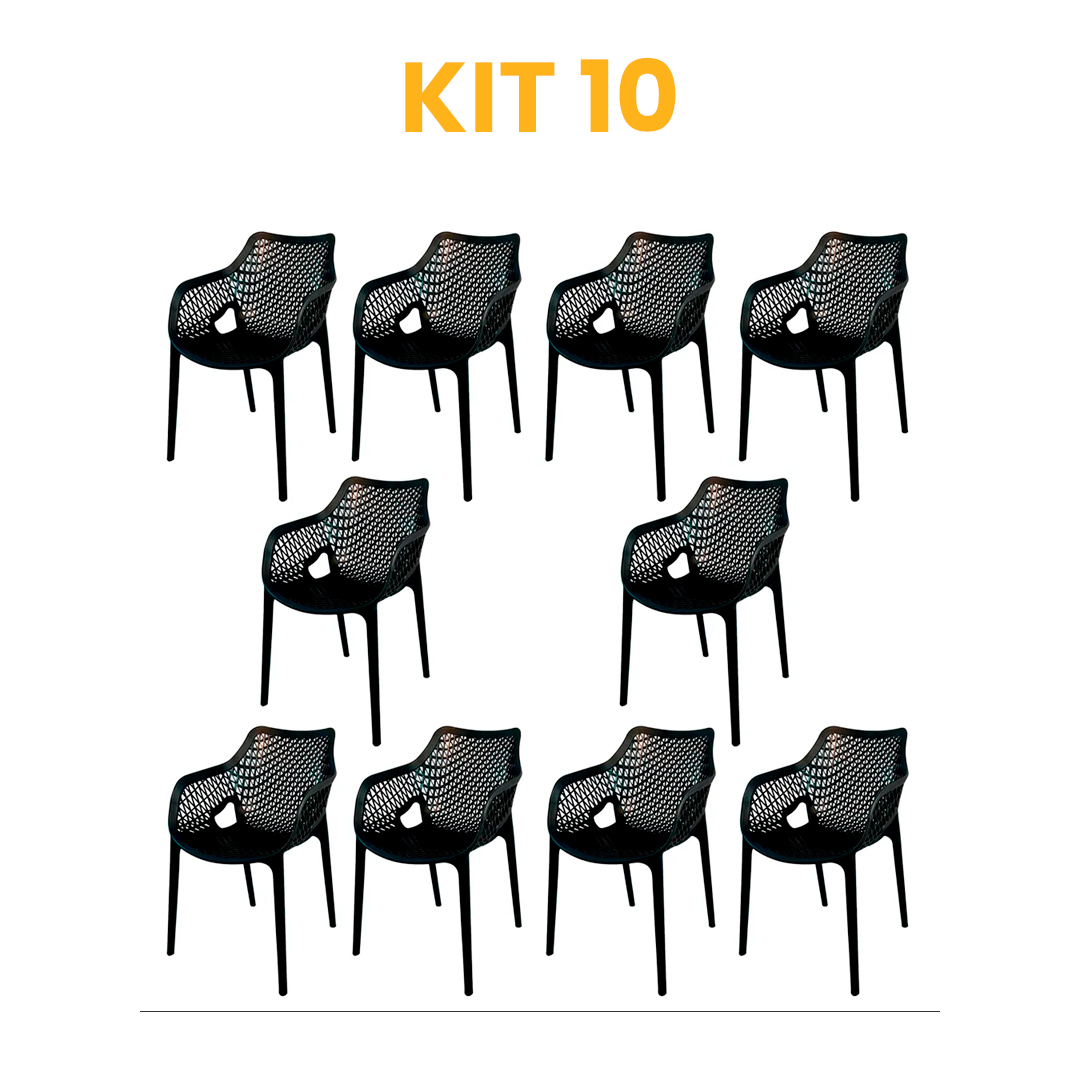 Kit - 10 Cadeiras Suits