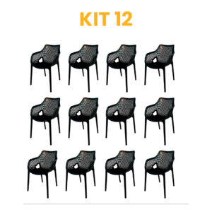Kit - 12 Cadeiras Suits