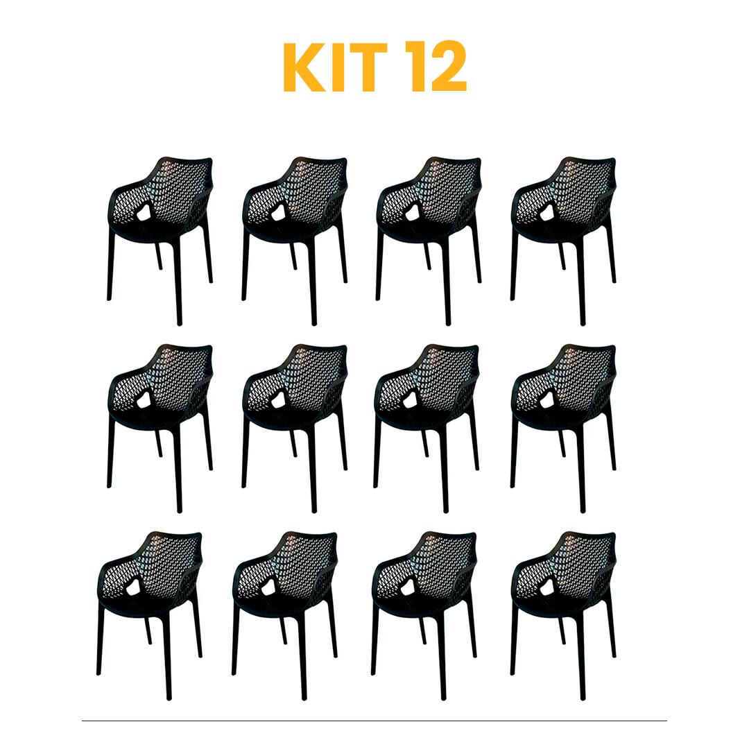 Kit - 12 Cadeiras Suits