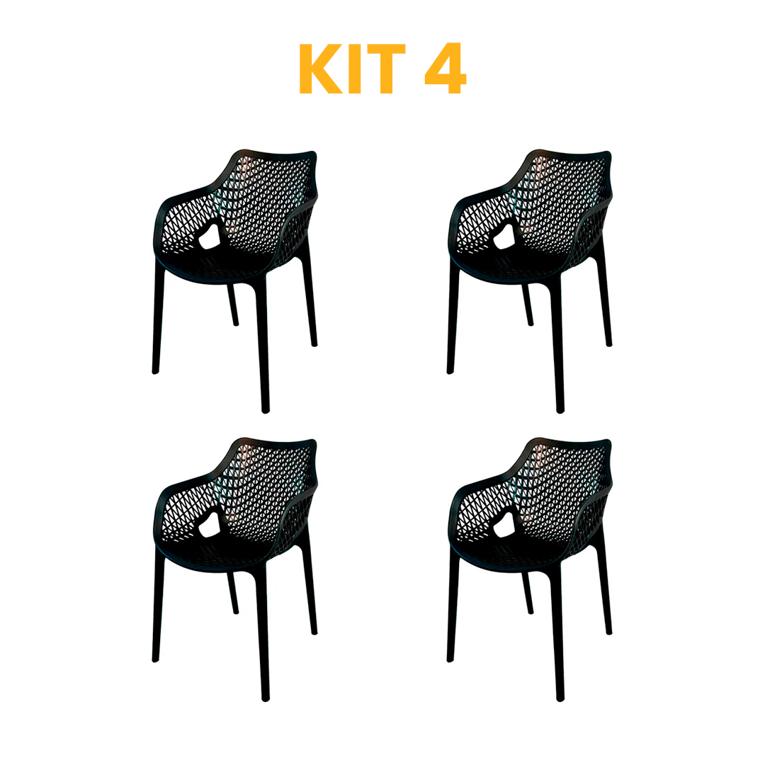 Kit - 4 Cadeiras Suits
