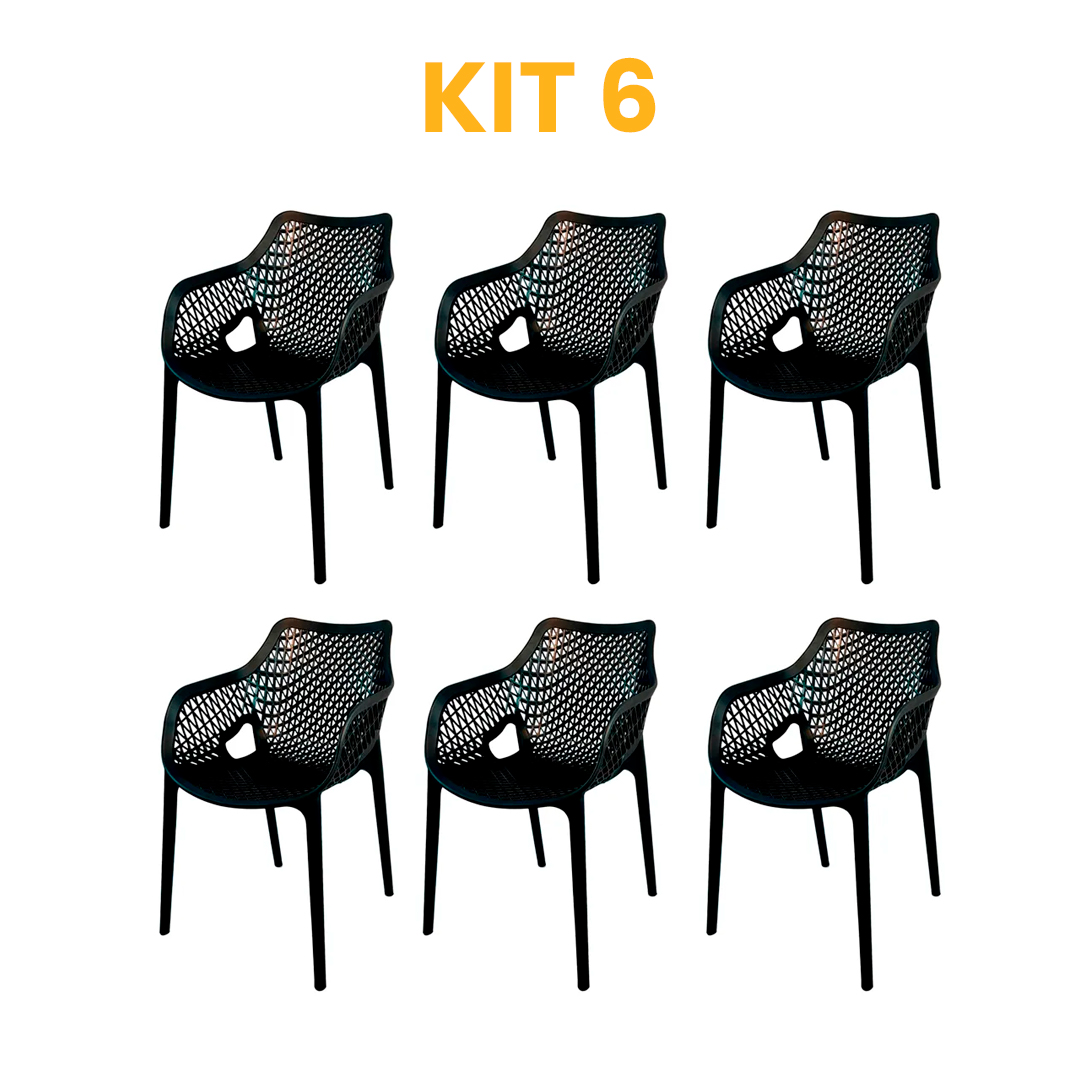 Kit - 6 Cadeiras Suits
