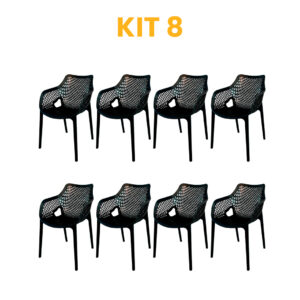Kit - 8 Cadeiras Suits