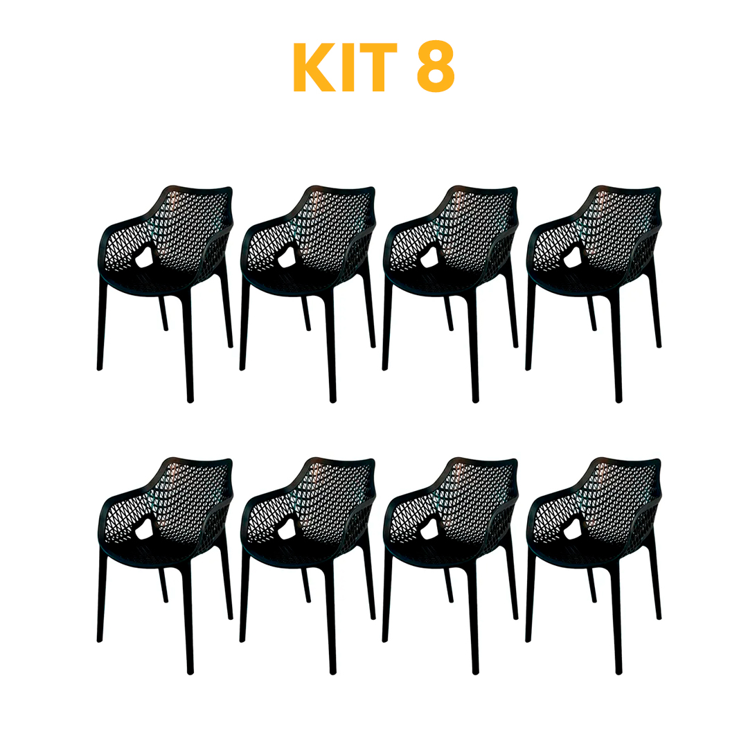 Kit - 8 Cadeiras Suits