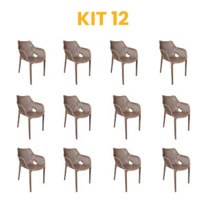 Kit - 12 Cadeira Suits Fendi