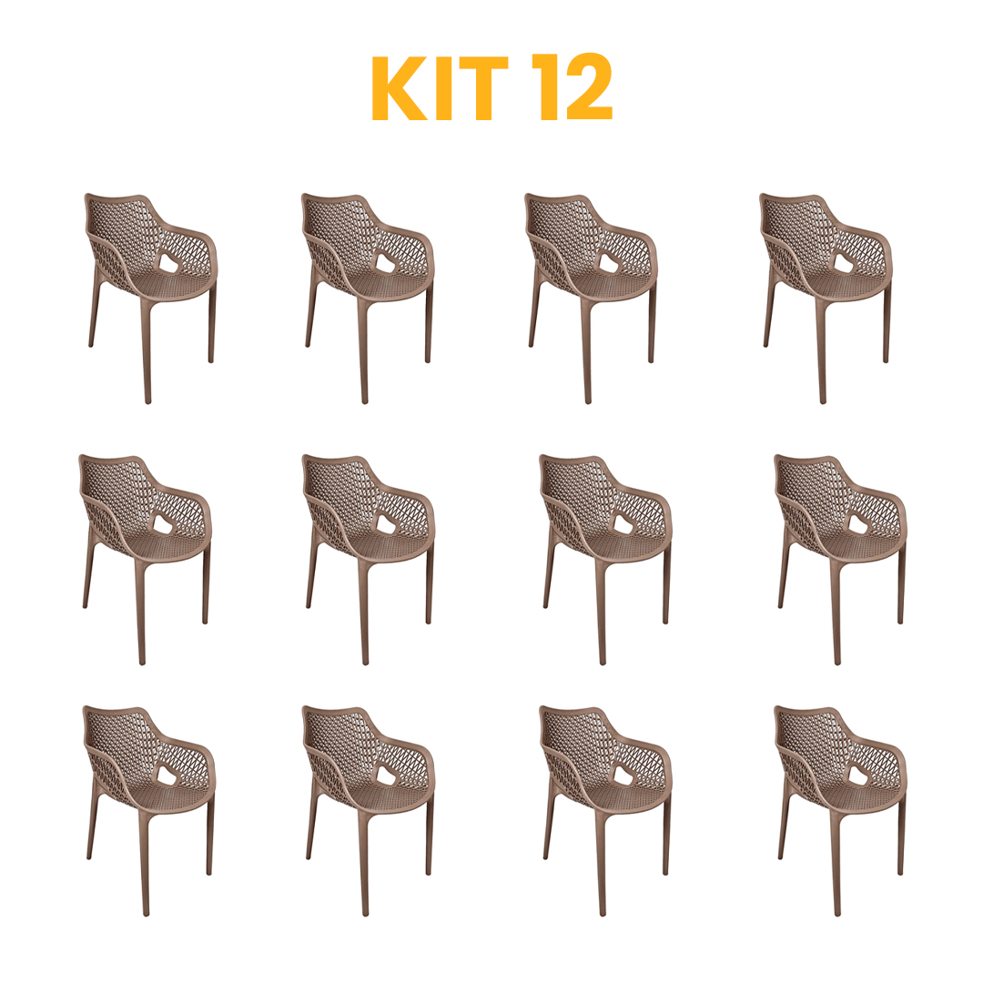 Kit - 12 Cadeira Suits Fendi