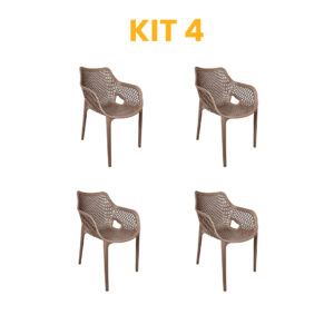 Kit - 4 Cadeira Suits Fendi
