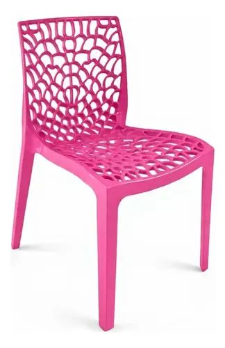 Kit 2 Cadeiras Gruvyer Sala De Jantar Cozinha Área Gourmet Gruvyer Rosa