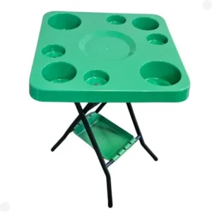Mesa Dobrável Petisqueira Multiuso Bebidas E Petiscos Verde