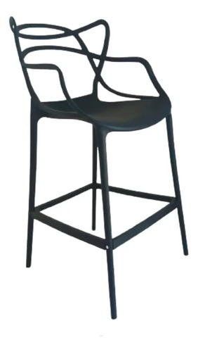 Banqueta Allegra Alta Cozinha Balcão Gourmet Resistente Fosco Preto