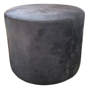 Puff 35x35 Em Suede Decorativo Banqueta Quarto E Sala Cinza