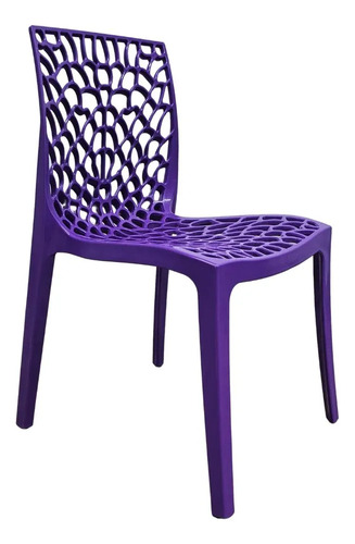 Kit 2 Cadeiras Gruvyer Sala De Jantar Cozinha Área Gourmet Gruvyer Roxo