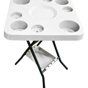 Mesa Dobrável Petisqueira Multiuso Bebidas E Petiscos Branco