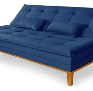Prime Home Premium Sofá Cama Mobly Sofá 1 Azul Liso