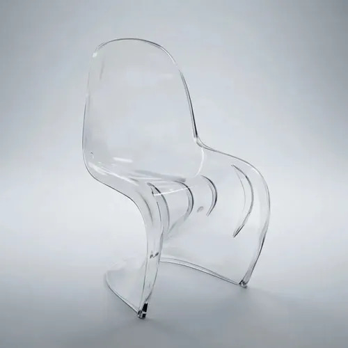 Kit 2 Cadeiras Glass Transparentes Decorativas Para Eventos Glass Branco