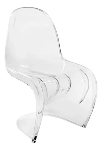 Kit 4 Cadeiras Glass Decorativa Eventos Transparente Luxo Glass Branco