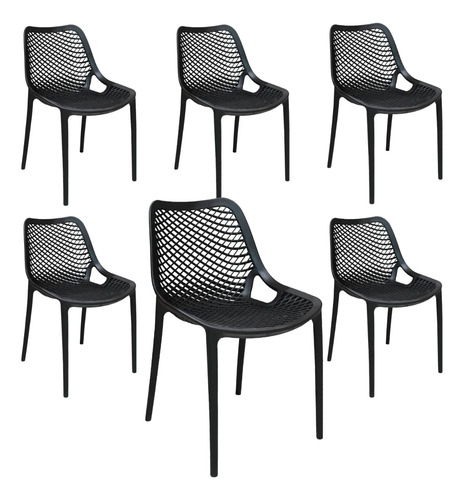 Kit 6 Cadeiras Suits Mosaico Sala De Jantar E Cozinha Moderna